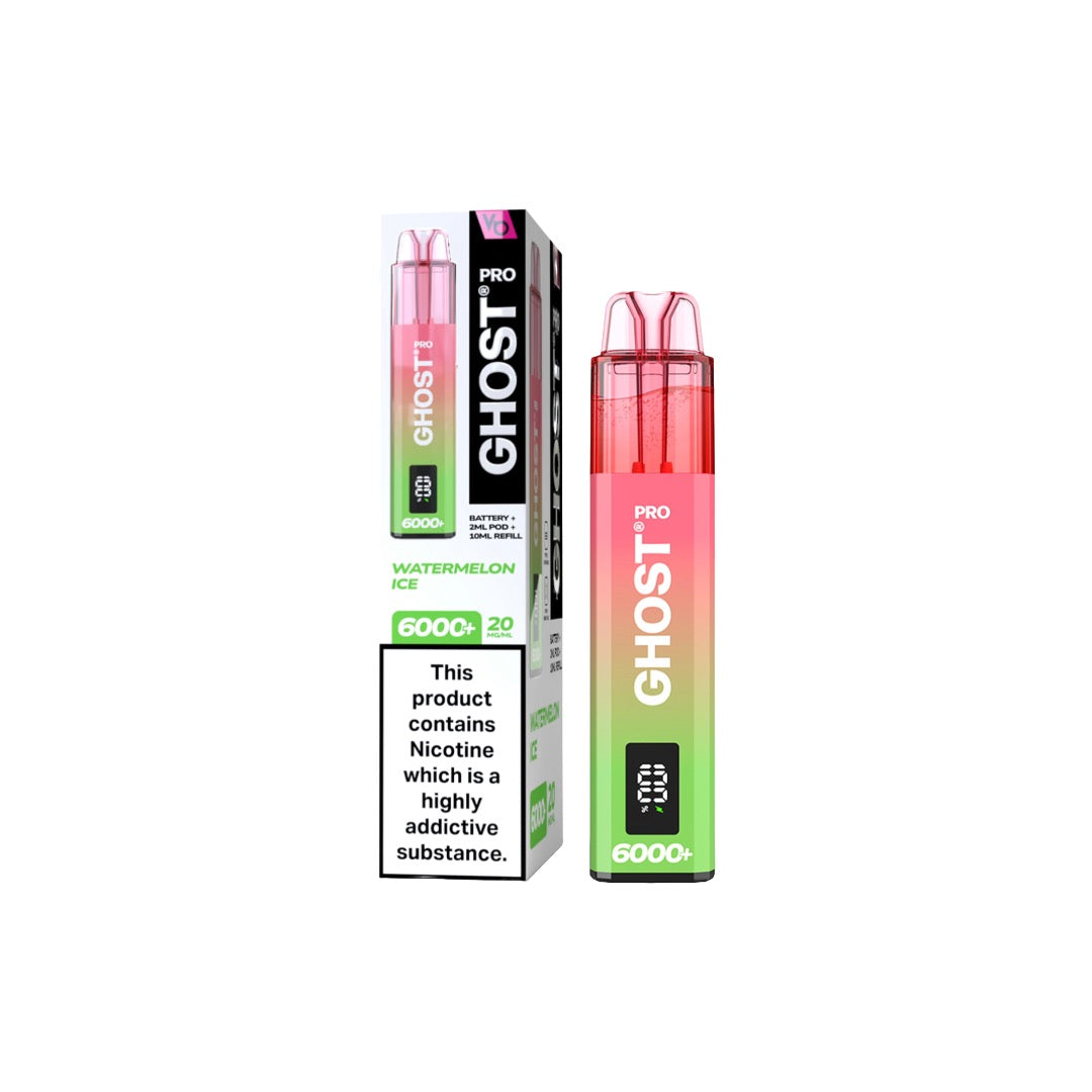 20mg Ghost Pro 6000+ Disposable Vapes Bars