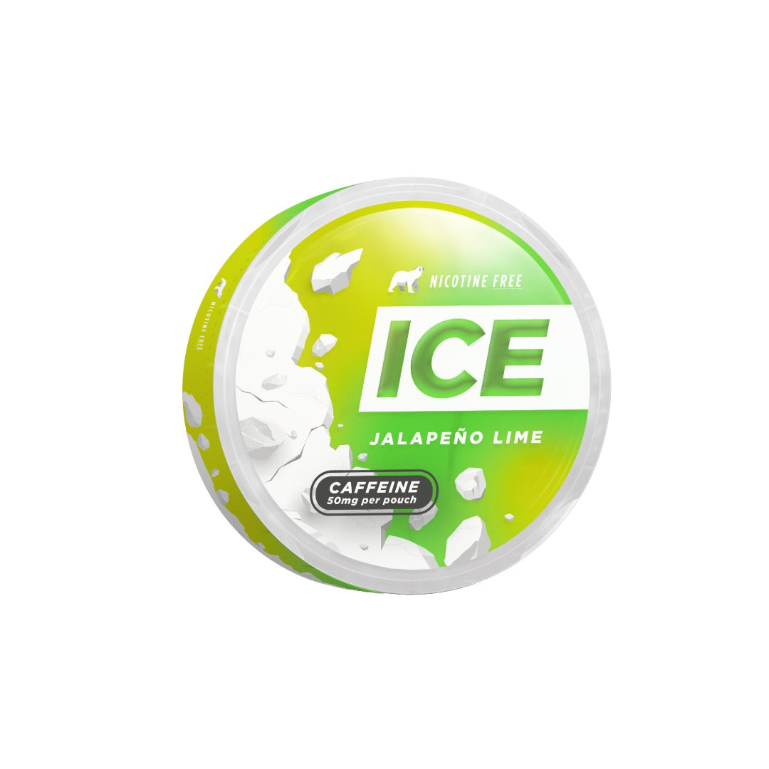 50mg Ice Range Jalapeno Lime Caffeine Pouches - 20 Pouches