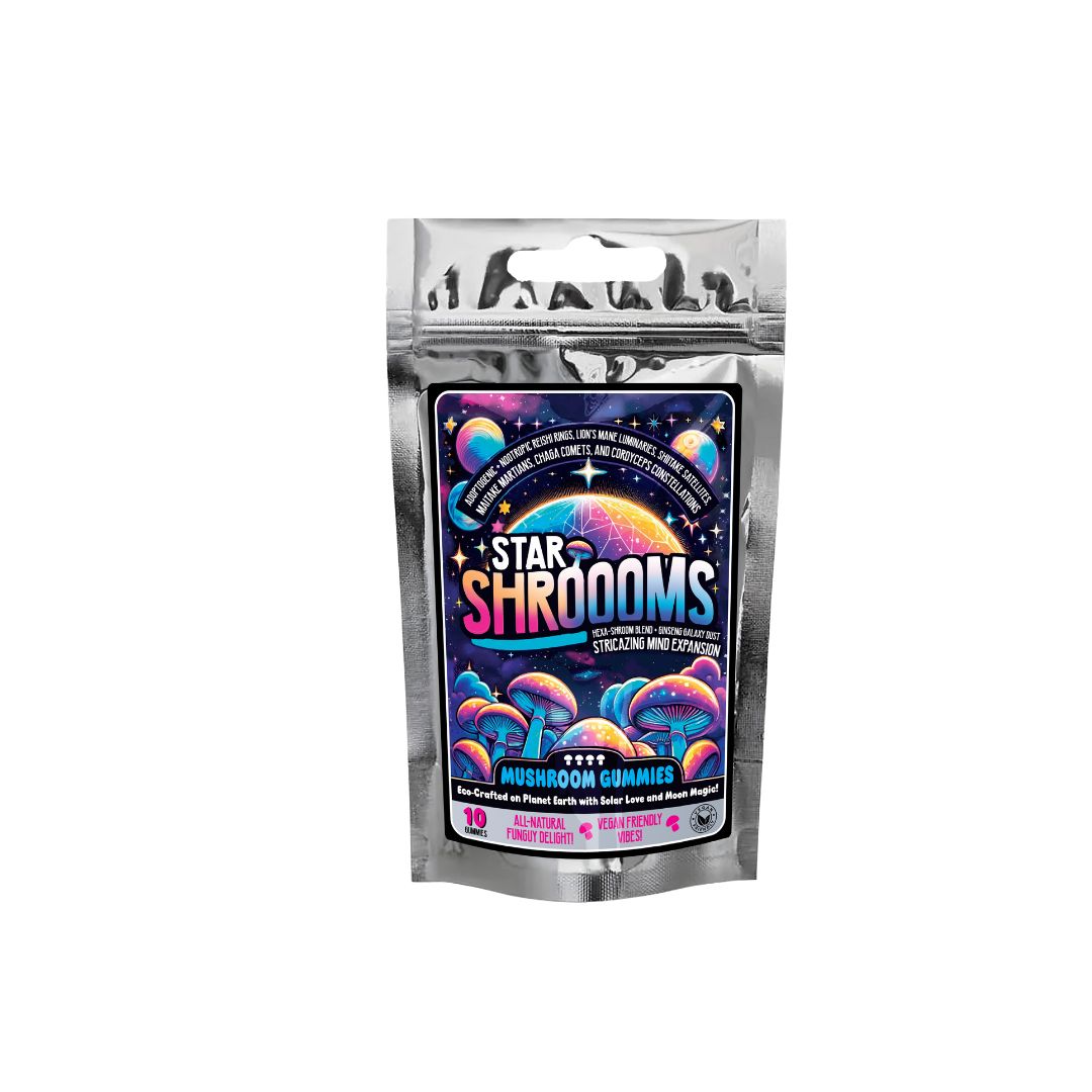 Innooova Starshroooms Nootropic + Adaptagenic Mushroom Gummies Full Pack - 10 Gummies