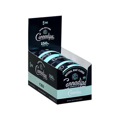 Cannadips 150mg CBD Snus Pouches - Natural Mint