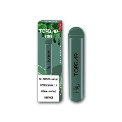 20mg Top Bar Disposable Vape Pod 600 Puffs