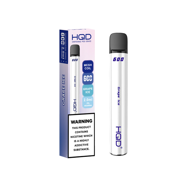 20mg HQD 600 Disposable Vape Device 600 Puffs