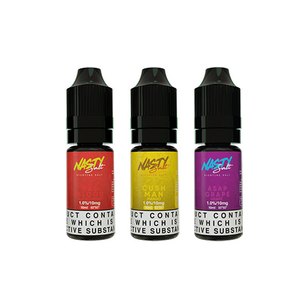 10mg Nasty Salts 10ml Nic Salts (50VG/50PG)