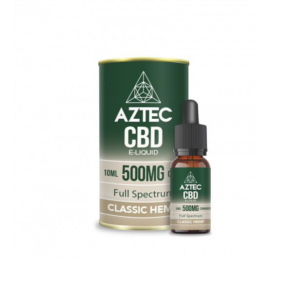 Aztec CBD 500mg CBD Vaping Liquid 10ml (50PG/50VG)