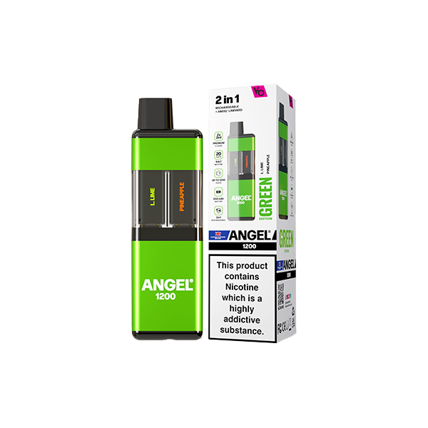 Vapes Bars Angel 1200 By Vapes Bar 2in1 Dual Prefilled Pod Kit 1200 Puffs