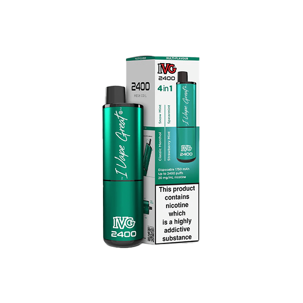 20mg IVG 2400 Disposable Vapes 2400 Puffs