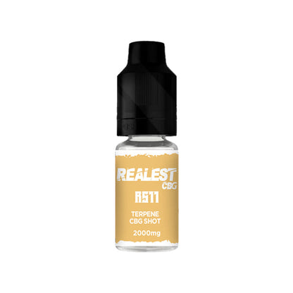 Realest CBD 2000mg Terpene Infused CBG Booster Shot 10ml (BUY 1 GET 1 FREE)