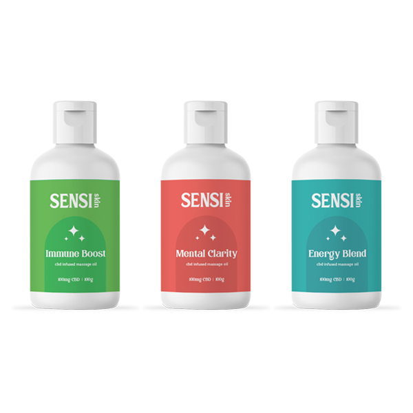 Sensi CBD 100mg CBD Massage Oil - 100ml (BUY 1 GET 1 FREE)