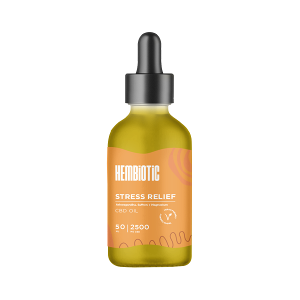 Hembiotic 2500mg Broad-Spectrum Bulk CBD Oil - 50ml