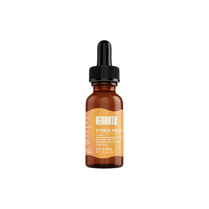 Hembiotic 500mg Broad-Spectrum CBD Oil - 15ml