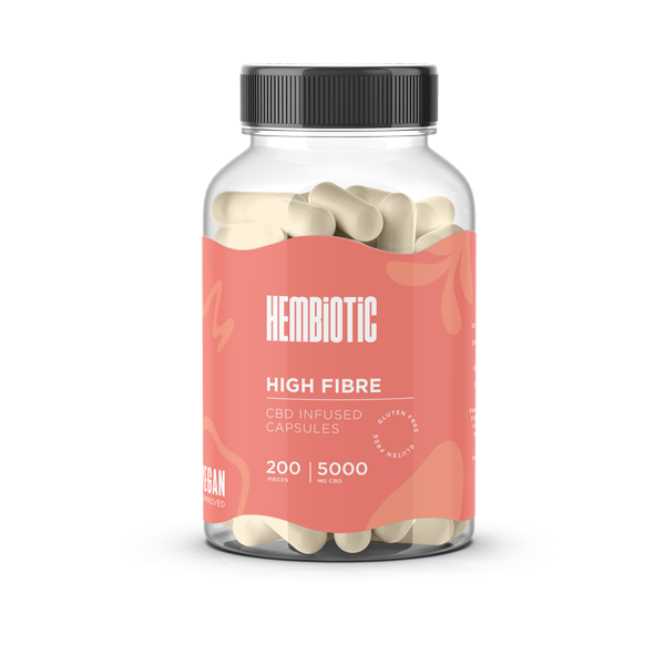 Hembiotic 5000mg Bulk CBD Capsules - 200 Caps