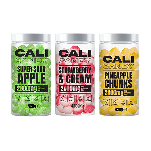 CALI CANDY MAX 2800mg Full Spectrum CBD Vegan Sweets  - 10 Flavours