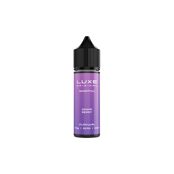 0mg LUXE 50ml Shortfill (50VG/50PG) - 5 Pack