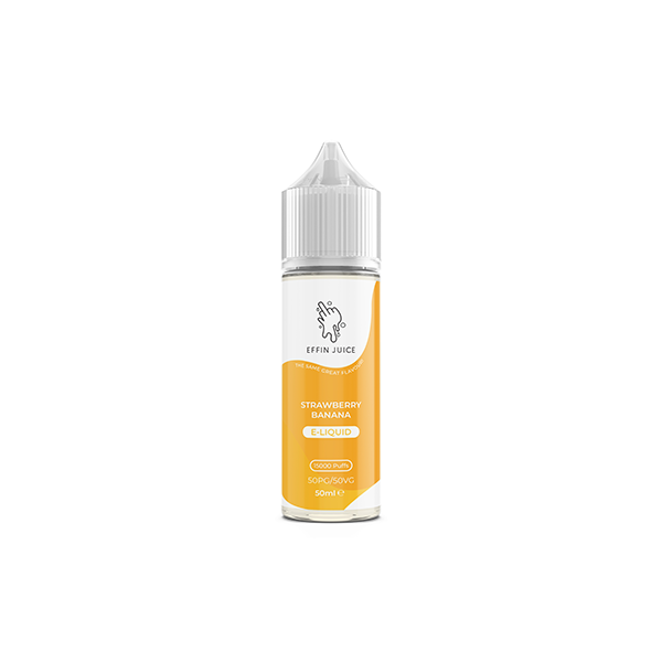 Bulk Buy 0mg EFFIN Juice 50ml Shortfill (50VG/50PG) - Multipacks (10, 25 & 50)