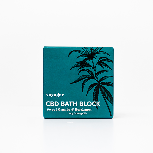 Voyager 100mg CBD Sweet Orange & Bergamot Bath Block - 100g