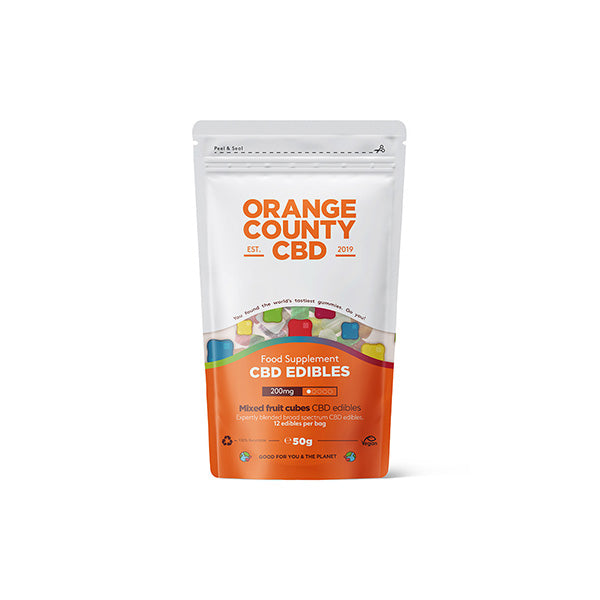 Orange County CBD 200mg Gummy Cubes - Grab Bag