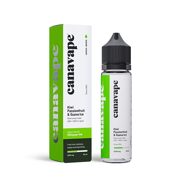 Canavape 1250mg CBD + CBG  E-liquid 50ml (Various VG/PG Ratios)