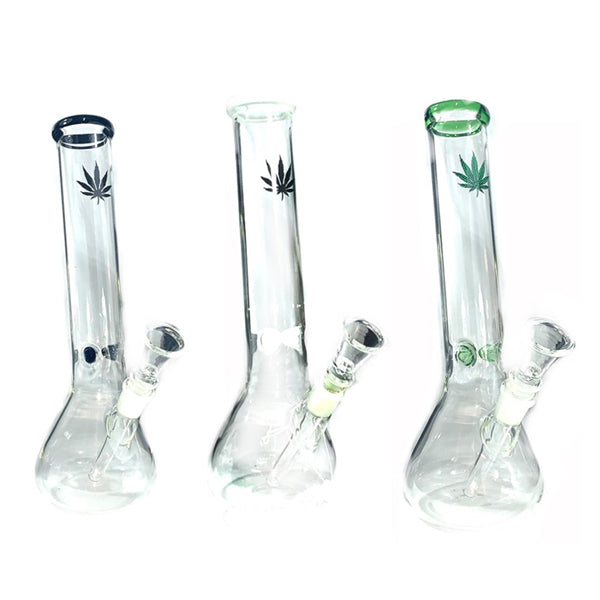 6 x 12" Handicrafted Glass Bong - GWP-12(GS0912)