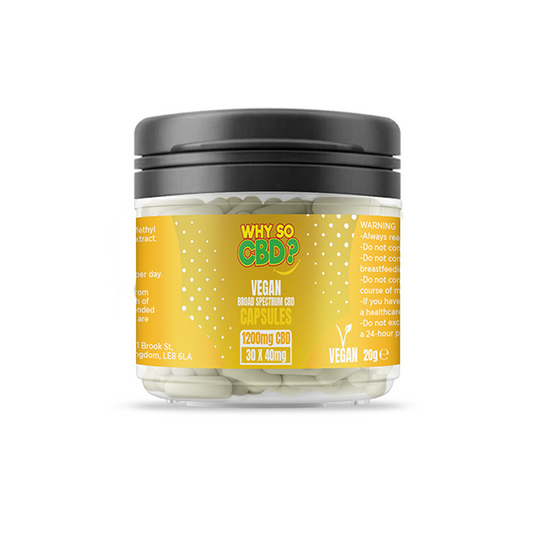 Why So CBD? 1200mg CBD Vegan Capsules - 30 Caps