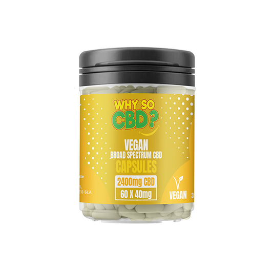 Why So CBD? 2400mg CBD Vegan Capsules - 60 Caps