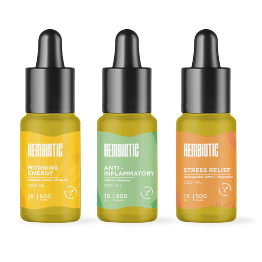 Hembiotic 500mg Broad-Spectrum CBD Oil - 15ml