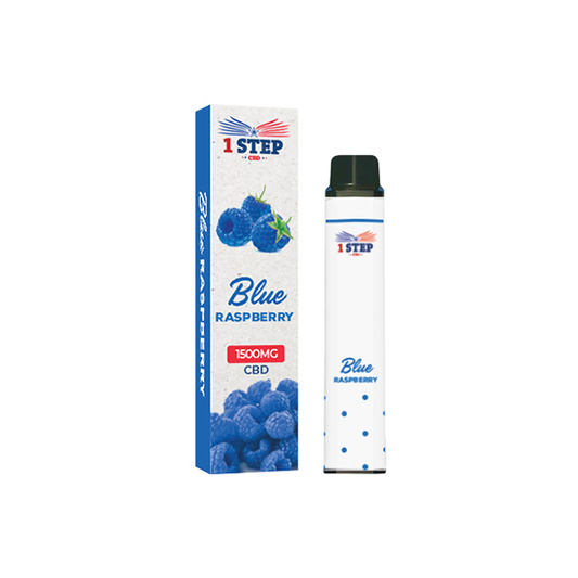 1 Step CBD 1500mg Broad Spectrum Disposable Vape - 8ml