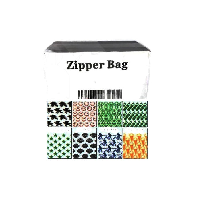 5 x Zipper Branded 2 x 2 Printed Baggies