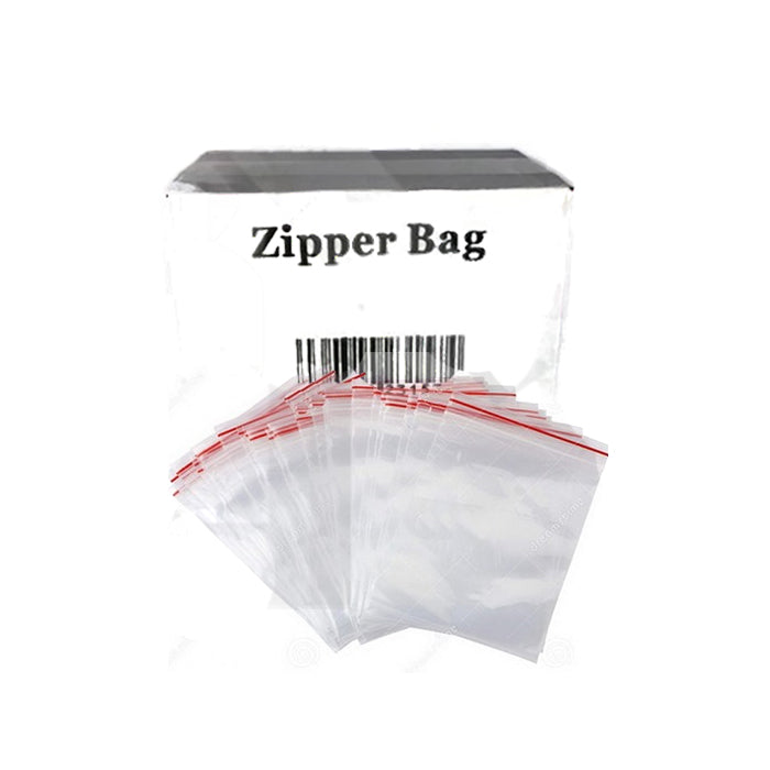 Zipper Branded 50mm x 60mm Clear Baggies